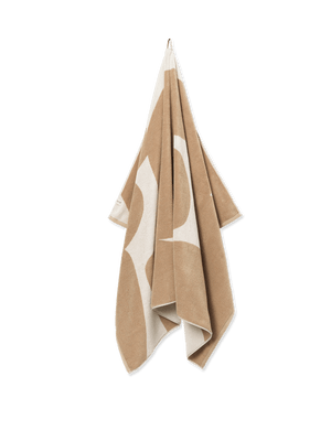 ferm LIVING Ebb Beach Towel – Sand / Off-white