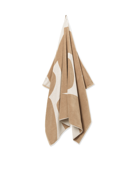 ferm LIVING Ebb Beach Towel – Sand / Off-white