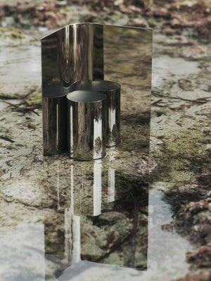 ferm LIVING Eddy Vase – Mirror Polished