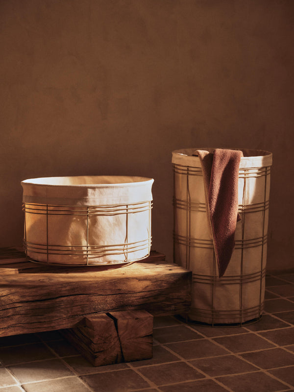 ferm LIVING Ekko Bath Towel – Mocha / Cashmere