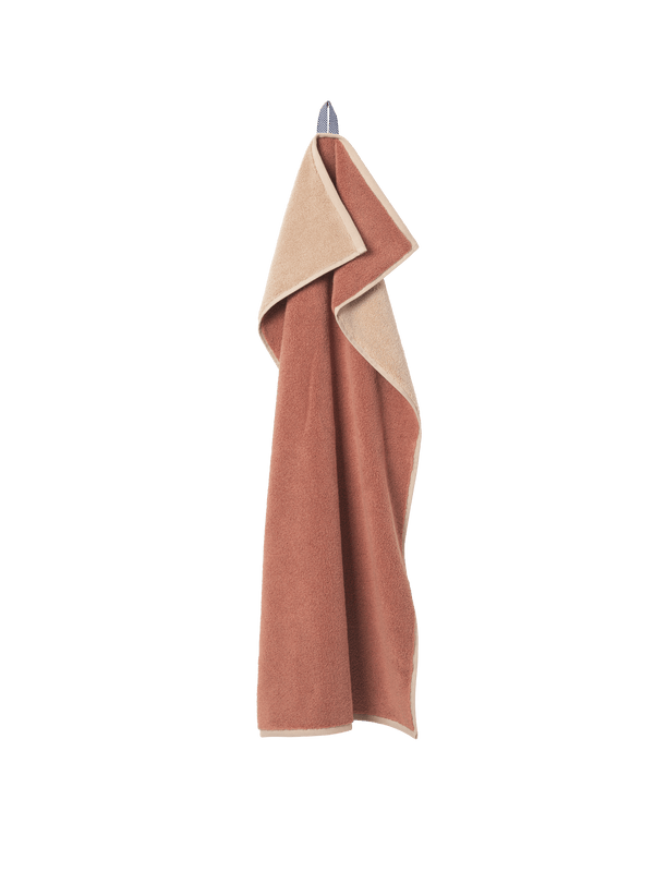 ferm LIVING Ekko Bath Towel – Mocha / Cashmere