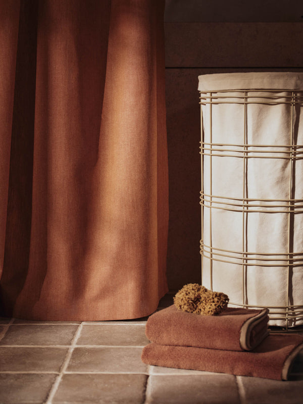 ferm LIVING Ekko Hand Towel – Mocha / Cashmere