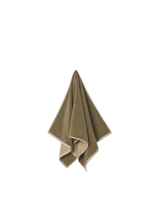 ferm LIVING Ekko Hand Towel – Olive / Cashmere