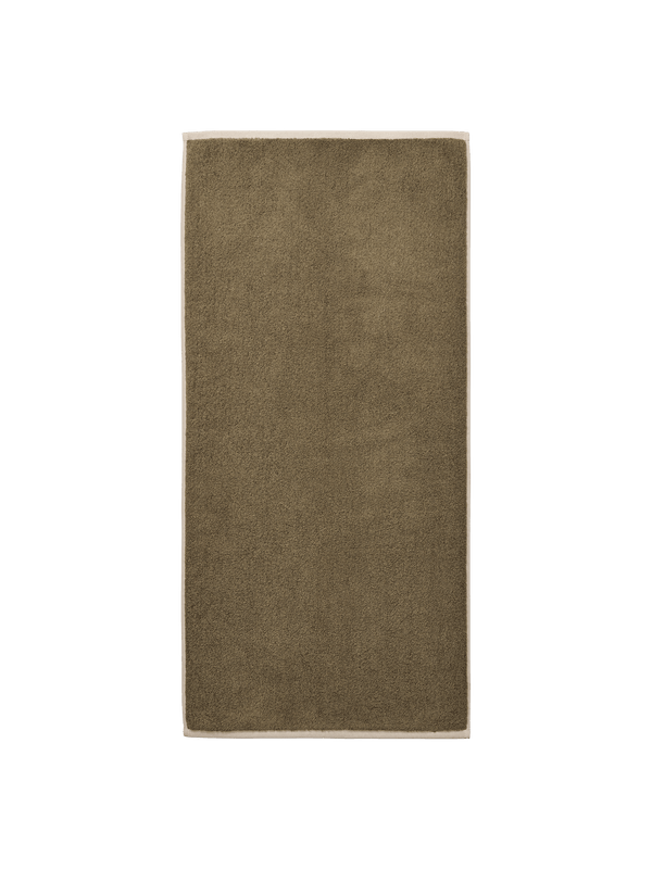 ferm LIVING Ekko Hand Towel – Olive / Cashmere
