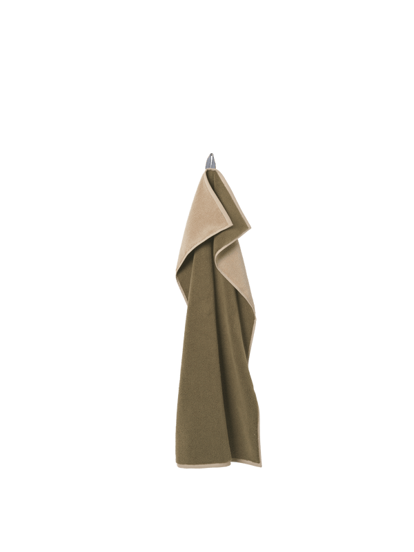 ferm LIVING Ekko Hand Towel – Olive / Cashmere