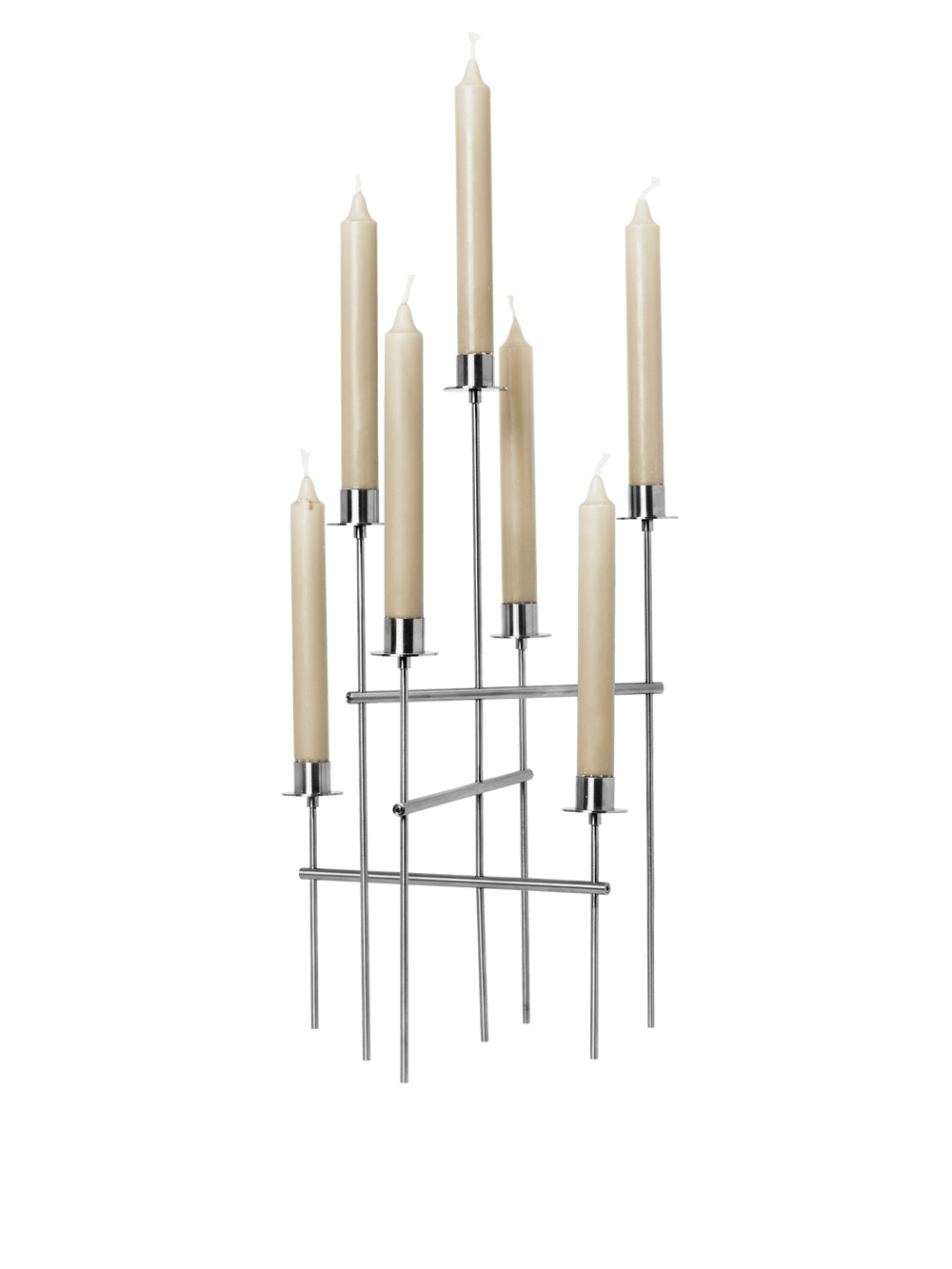 ferm LIVING Elysia Candelabra – Brushed Stainless Steel