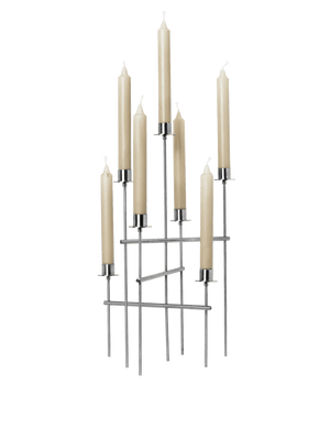 ferm LIVING Elysia Candelabra – Brushed Stainless Steel