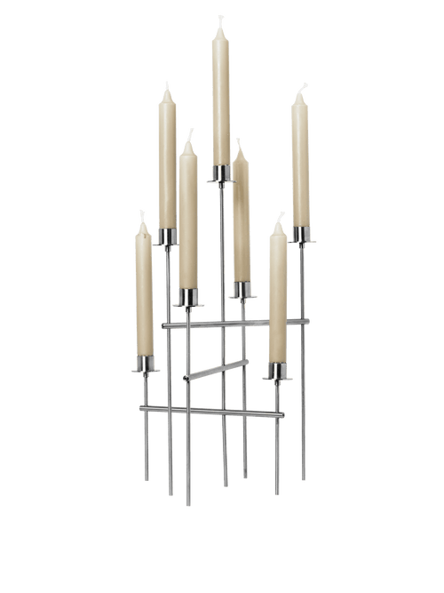ferm LIVING Elysia Candelabra – Brushed Stainless Steel