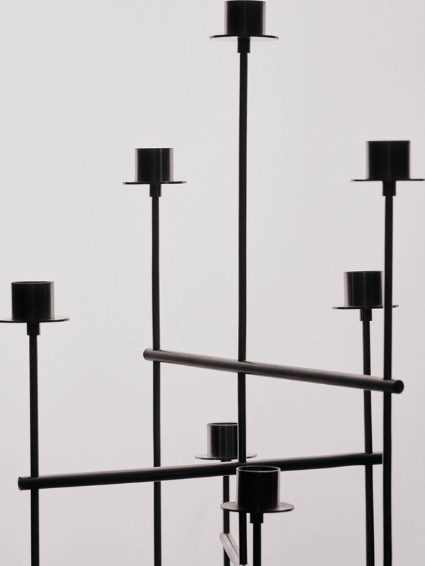 ferm LIVING Elysia Candelabra – Brushed Stainless Steel