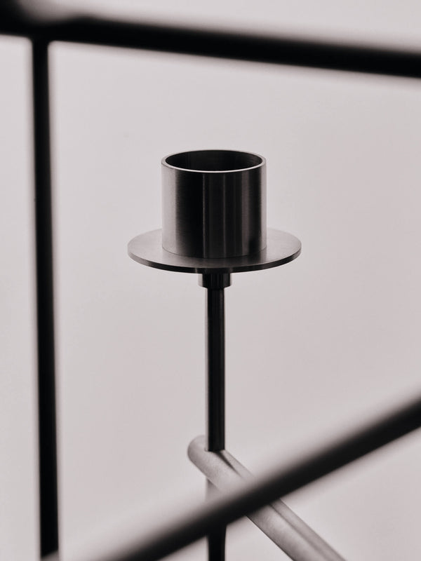 ferm LIVING Elysia Candelabra – Brushed Stainless Steel