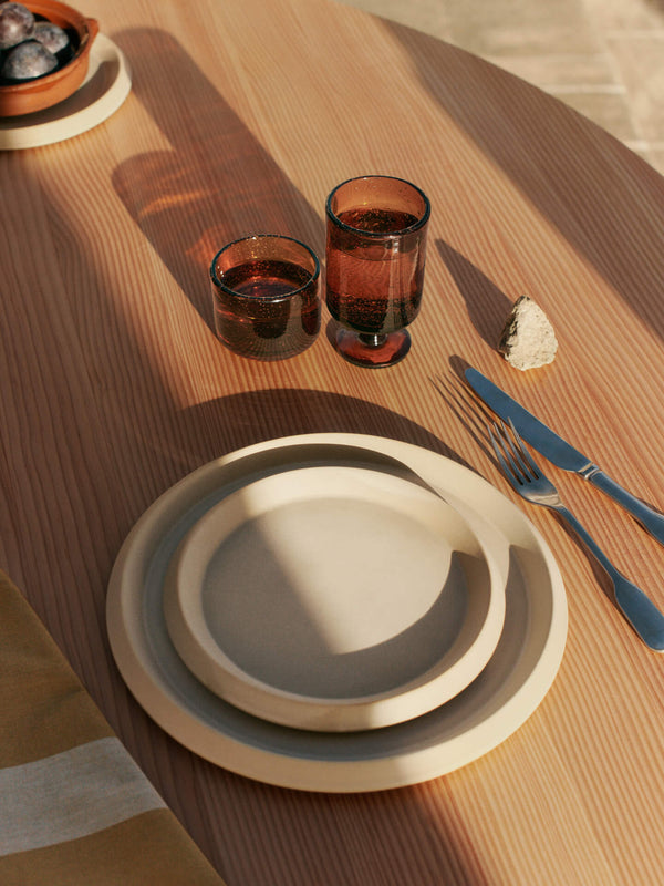 ferm LIVING Erena Dinner Plate Ø29 cm – Cream