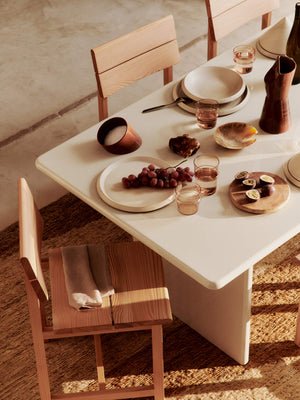 ferm LIVING Erena Dinner Plate Ø29 cm – Cream
