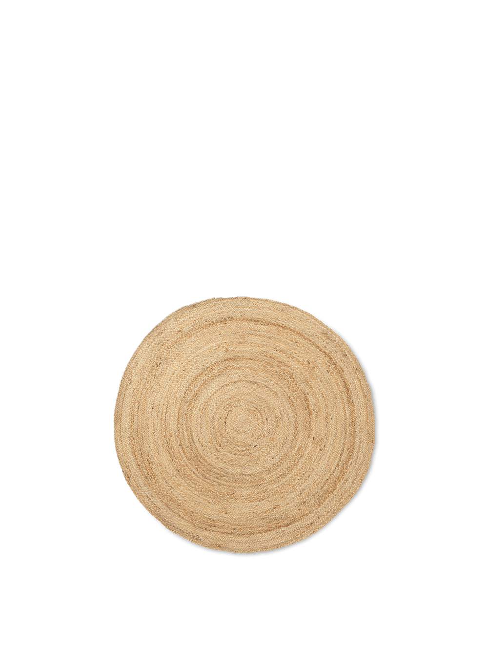 ferm LIVING Eternal Round Jute Rug Small Ø120 cm – Natural