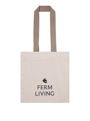ferm LIVING Everyday Tote Bag – Undyed / Dark Cashmere