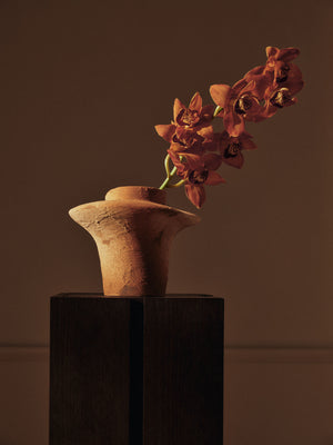 ferm LIVING Evio Vase H22 cm – Burnt Umber