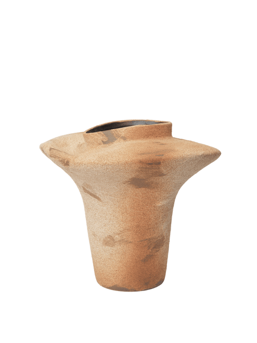 ferm LIVING Evio Vase H35 cm – Burnt Umber