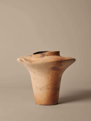 ferm LIVING Evio Vase H35 cm – Burnt Umber