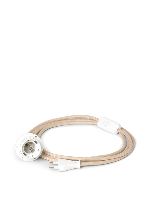 ferm LIVING Fabric Cord Set for Wall Lamps – Sand