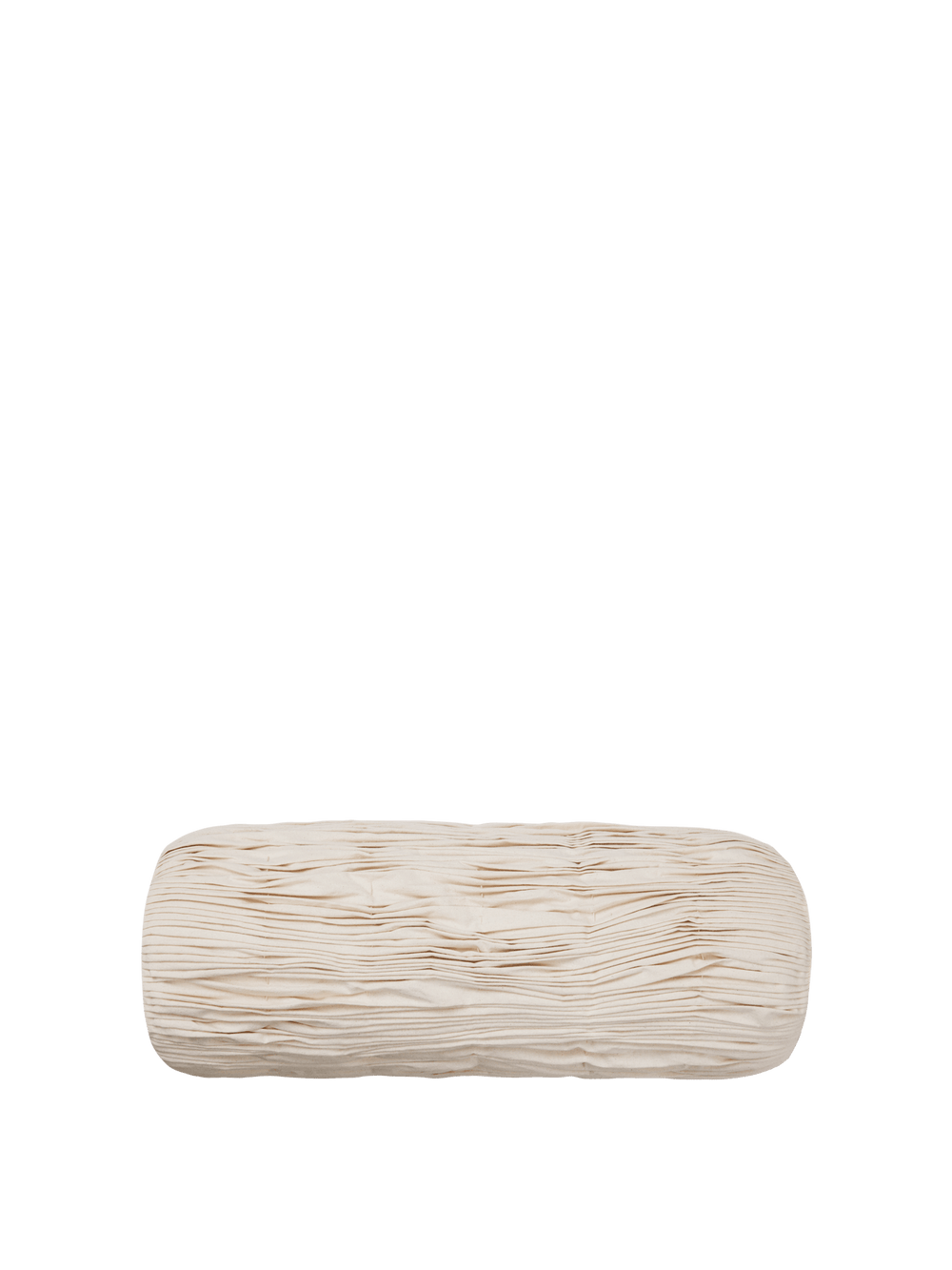ferm LIVING Falda Smocked Bolster Cushion – Undyed