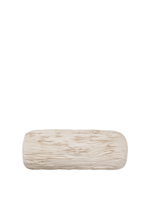 ferm LIVING Falda Smocked Bolster Cushion – Undyed