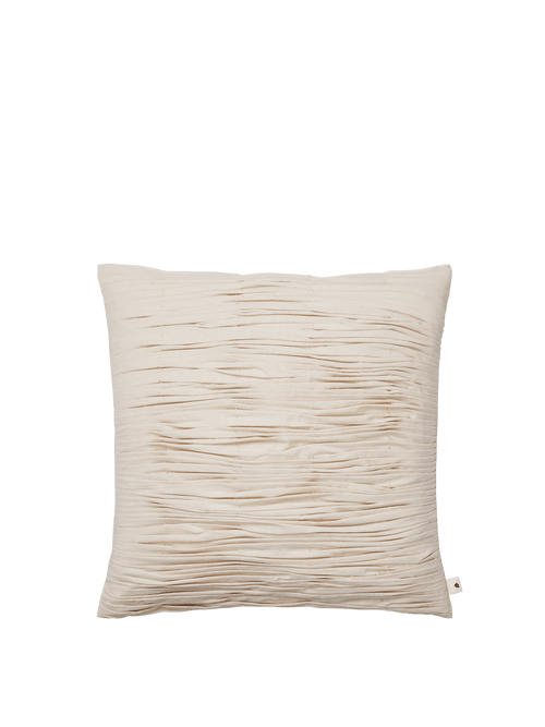 ferm LIVING Falda Smocked Cushion – Undyed