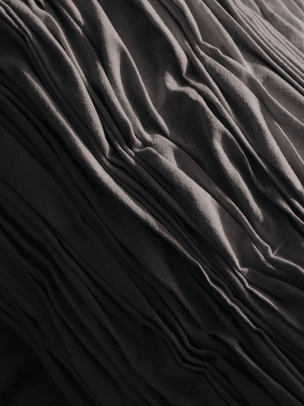 ferm LIVING Falda Smocked Cushion – Undyed
