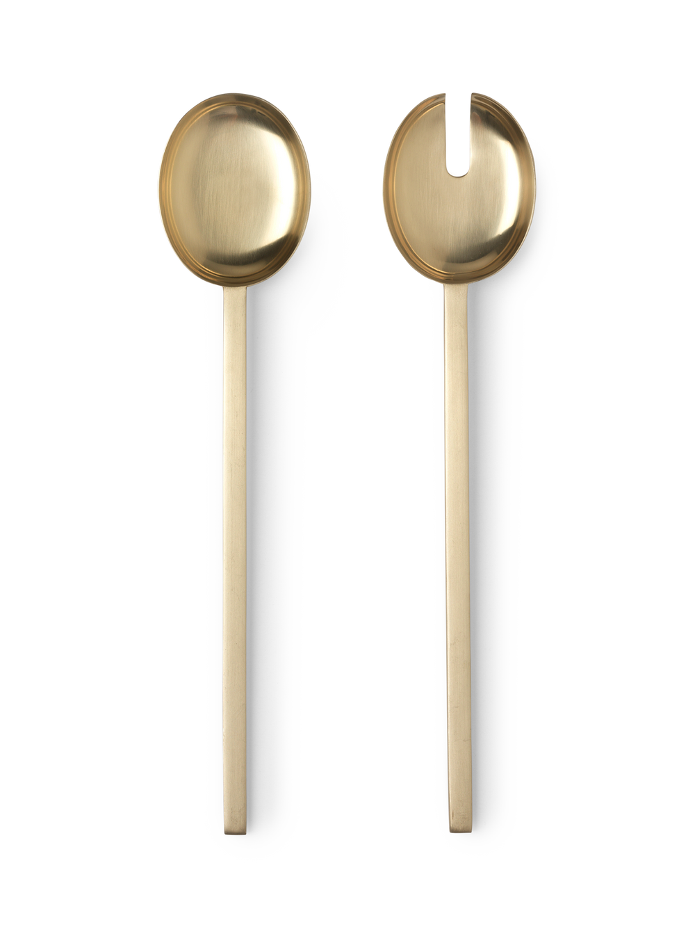 ferm LIVING Fein Salad Servers – Brass