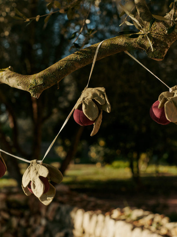 ferm LIVING Figs Garland – Mauve / Green