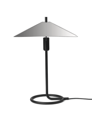 ferm LIVING Filo Table Lamp Square – Black / Mirror Polished