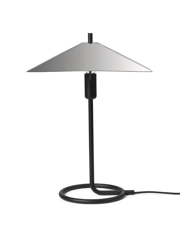 ferm LIVING Filo Table Lamp Square – Black / Mirror Polished