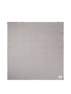 ferm LIVING Fino Bedspread – Ink Blue / Sand