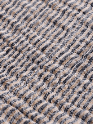 ferm LIVING Fino Bedspread – Ink Blue / Sand