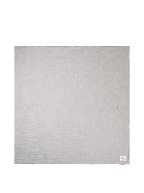 ferm LIVING Fino Bedspread – Tea Green / Sand