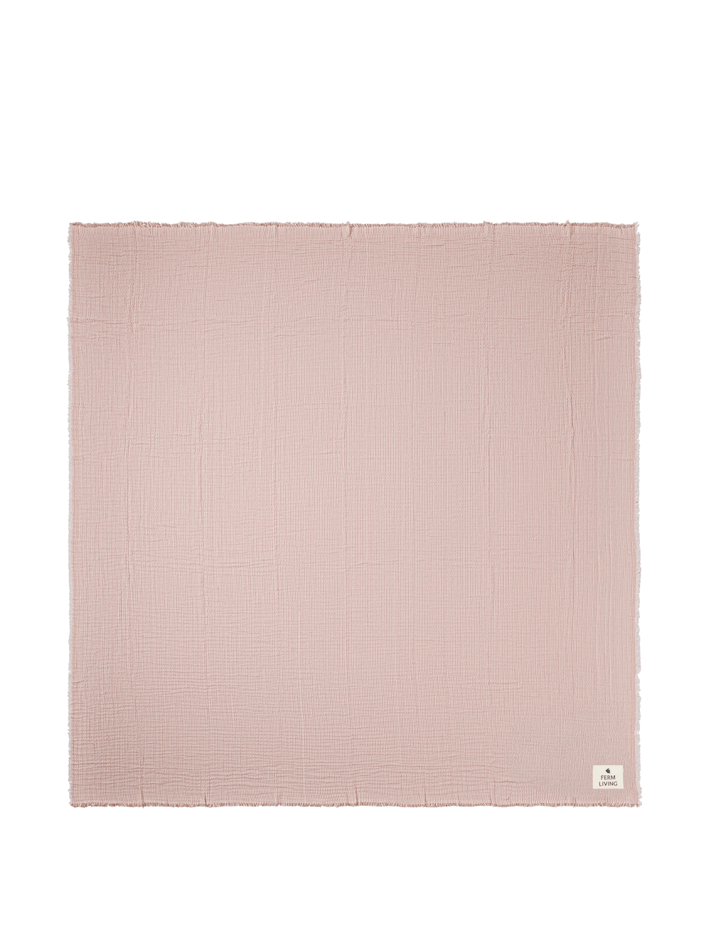 ferm LIVING Fino Bedspread – Terracotta / Off-white
