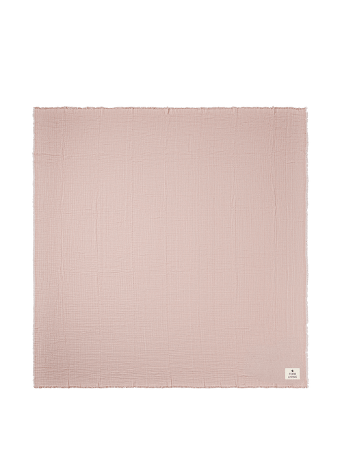 ferm LIVING Fino Bedspread – Terracotta / Off-white