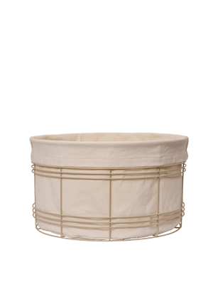 ferm LIVING Fio Basket Low – Cashmere / Natural