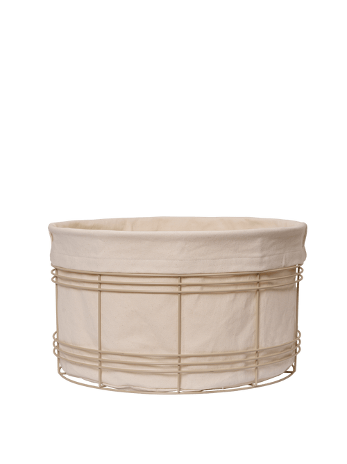 ferm LIVING Fio Basket Low – Cashmere / Natural