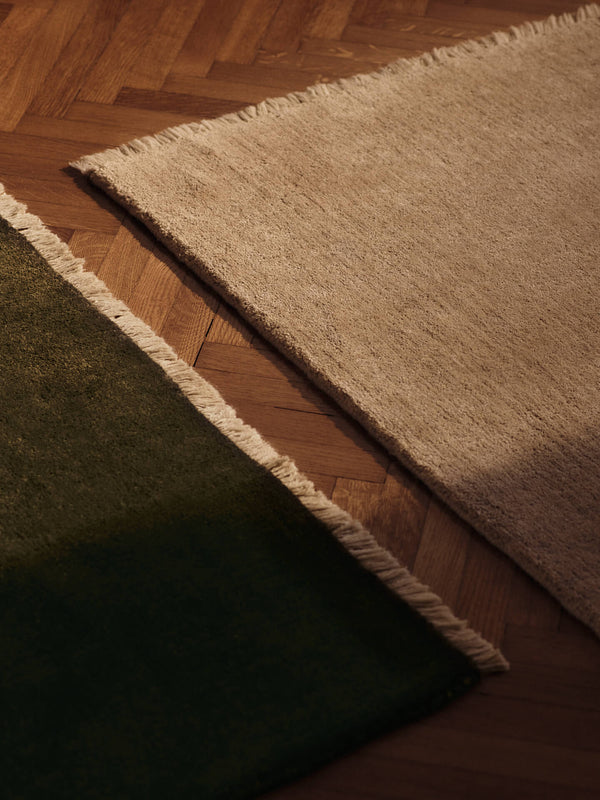 ferm LIVING Firth Jute Rug 140 x 200 cm – Dark Olive