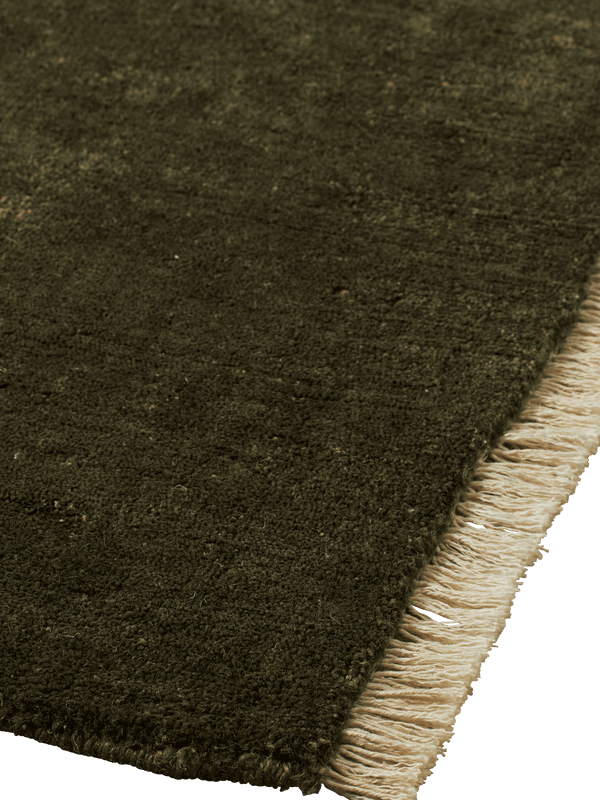 ferm LIVING Firth Jute Rug 140 x 200 cm – Dark Olive