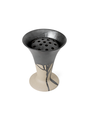 ferm LIVING Flores Vase – Sand / Black