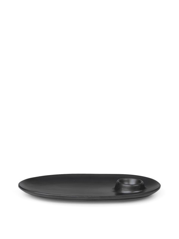 ferm LIVING Flow Breakfast Plate – Black
