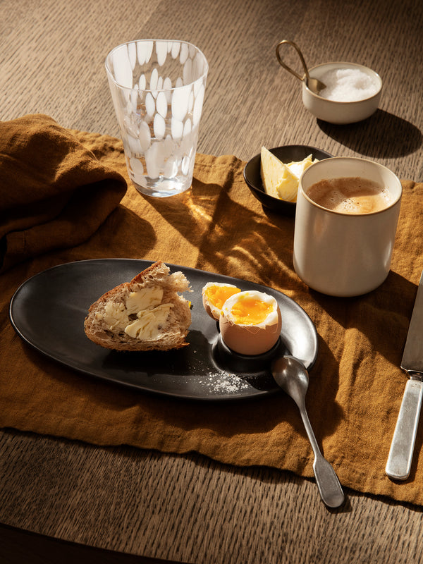 ferm LIVING Flow Breakfast Plate – Black
