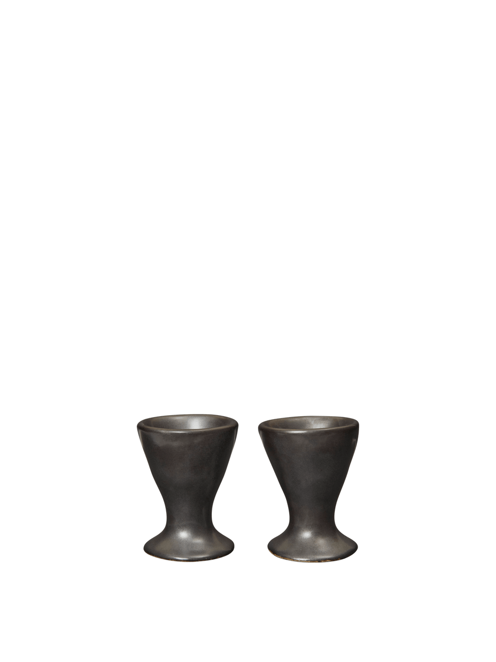 ferm LIVING Flow Egg Cups – Set of 2 – Black