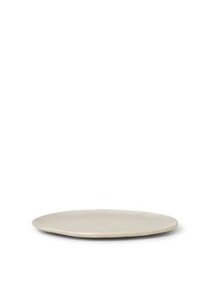 ferm LIVING Flow Plate Large – Off-white Speckle