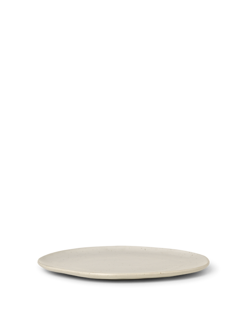 ferm LIVING Flow Plate Large – Off-white Speckle