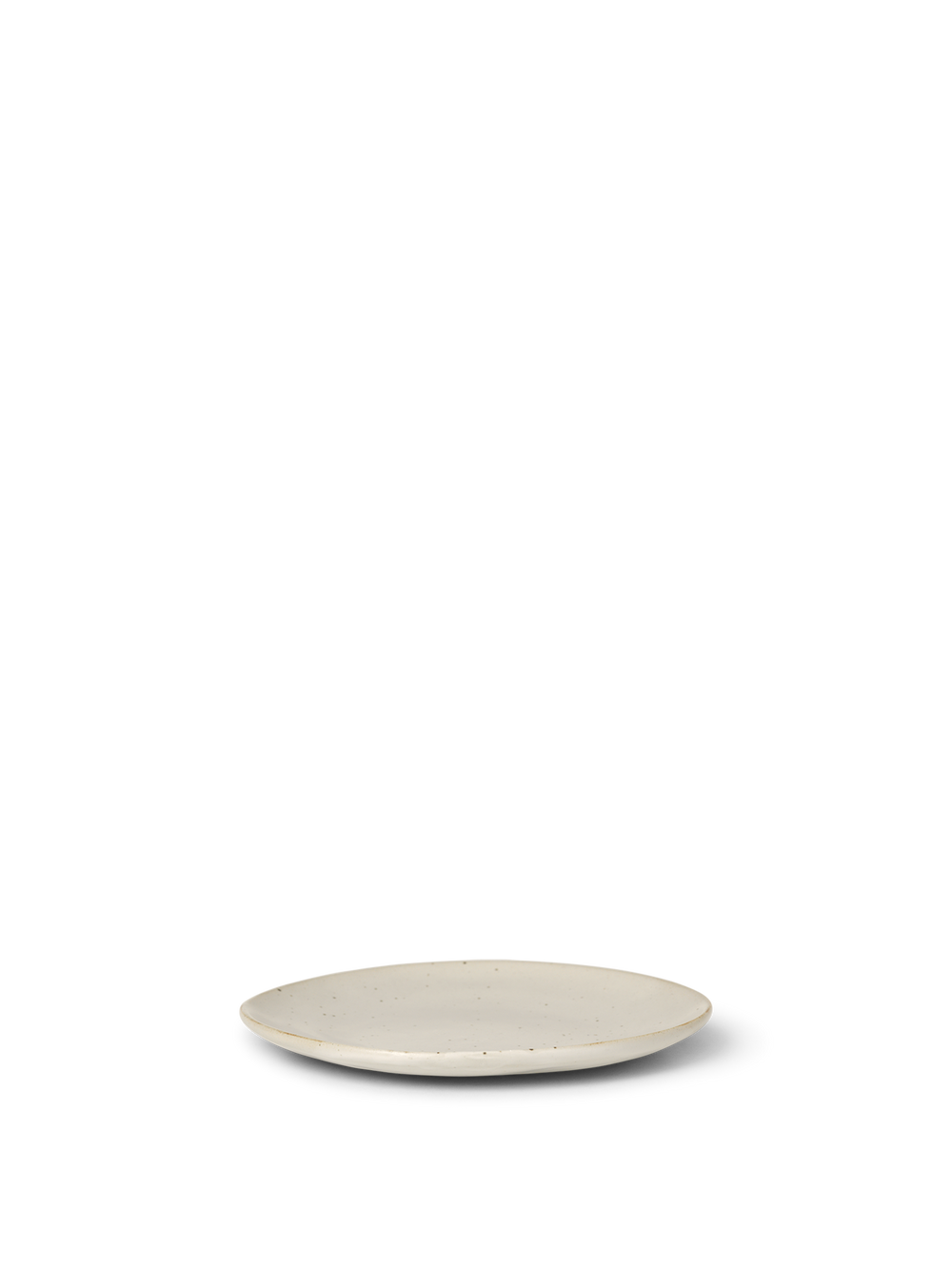 ferm LIVING Flow Plate Small – Off-white Speckle