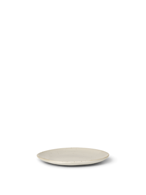 ferm LIVING Flow Plate Small – Off-white Speckle