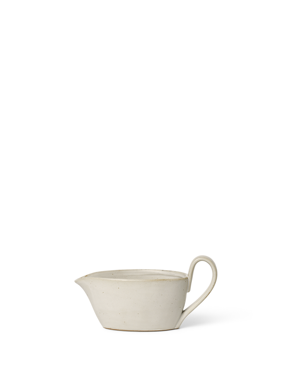 ferm LIVING Flow Sauce Boat – Off-white Speckle