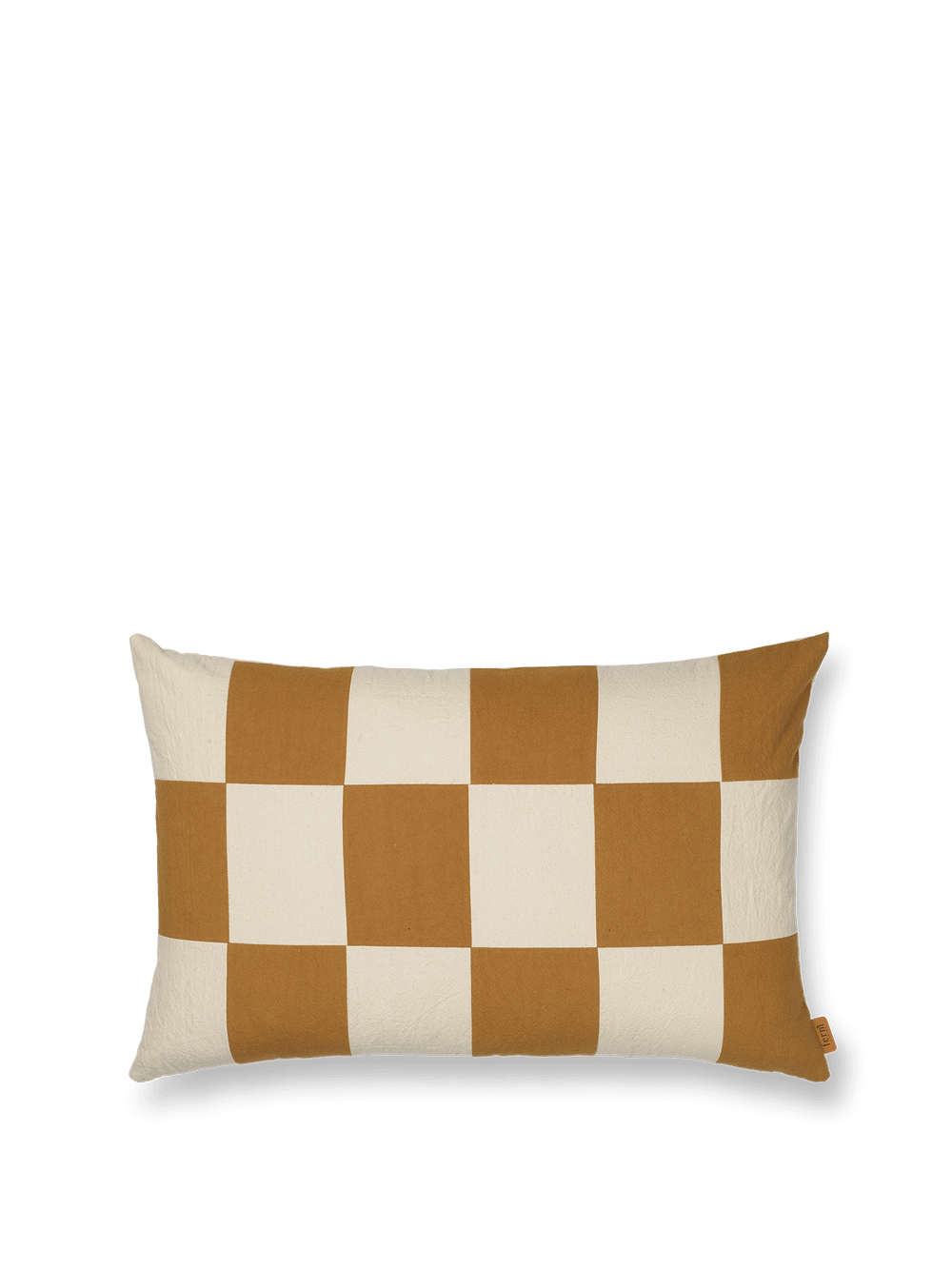 ferm LIVING Fold Patchwork Cushion – Sugar Kelp / Undyed