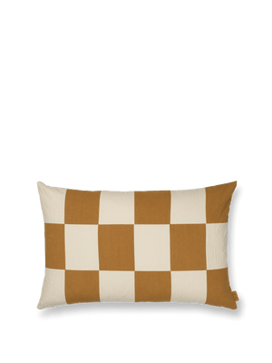 ferm LIVING Fold Patchwork Cushion – Sugar Kelp / Undyed